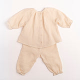 Gauze Two Piece Set in Embroidered Butterflies
