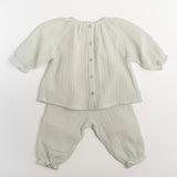 Gauze Two Piece Set in Embroidered Stars