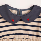 Marina Dress in Navy Stripe
