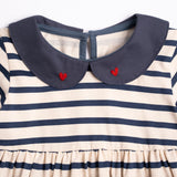 Marina Romper in Navy Stripe