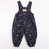 Overall Romper in Midnight Bandana