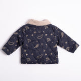 Quilted Jacket in Midnight Bandana