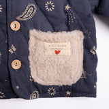 Quilted Jacket in Midnight Bandana