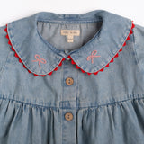 Clementine Dress in Denim Darling