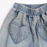 Heart Pocket Pant in Denim
