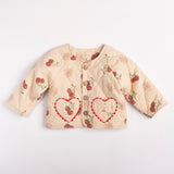 Quilted Jacket in Cherry Bloom