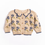 Ines Cardigan in Midnight Bloom