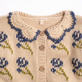 Ines Cardigan in Midnight Bloom