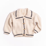 Sail Away Cardigan in Salt/Navy