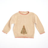 Christmas Tree Sweater in Taupe