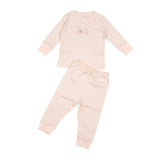 Pima Embroidered Pajama Set in Clothesline
