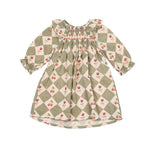 Noelle Dress - Cherry Patchwork Vintage Blue