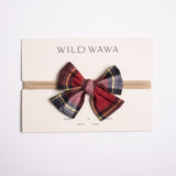 Bow Headband in Heritage Tartan