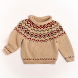 Intarsia Sweater in Ecru