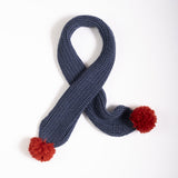 Knitted Scarf in Midnight Blue