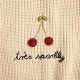 Très Sparkly Sweater in Ecru