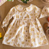 Clementine Dress - Floral Hearts Honey