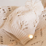 Knitted Beanie in Natural