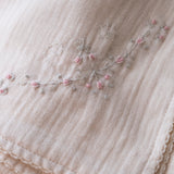 Embroidered Swaddle in Flowers