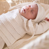 Welcome Baby Knitted Set in Ivory