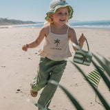 Wide-Leg Pant Set in La Vie en Palm