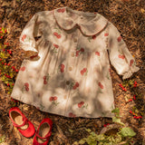 Clementine Dress in Cherry Bloom
