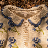 Ines Cardigan in Midnight Bloom