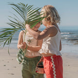 Wide-Leg Pant Set in Tres Cherry