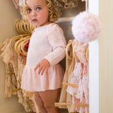 Tie-dye Onesie in Baby Pink