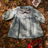 Clementine Dress in Denim Darling