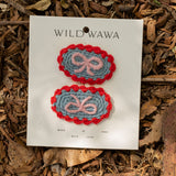 Crochet Clip Set in Denim Darling