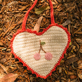 Crochet Purse in Cherry Bloom