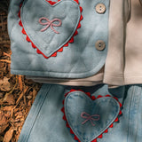 Quilted Jacket in Denim Darling