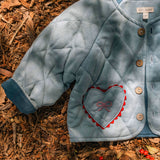 Quilted Jacket in Denim Darling