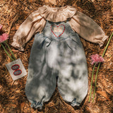 Overall Romper in Denim Darling