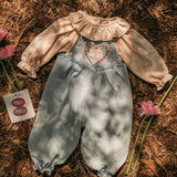 Overall Romper in Denim Darling