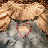 Overall Romper in Denim Darling