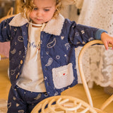 Quilted Jacket in Midnight Bandana