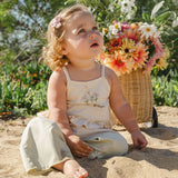 Wide-Leg Pant Set in Petite Bloom