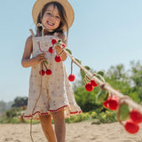 Isola Romper in Cherry