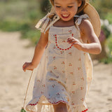 Isola Romper in Cherry