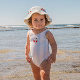 Cherry Swimsuit in Blue Striple