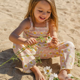 Rib Pant Set in Lemon Twist
