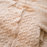 Royal Alpaca Knit Cardigan in Cream