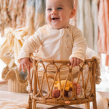 Pima Embroidered Bundle Set in Goose
