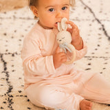 Pima Embroidered Footless Sleeper in Watering Can