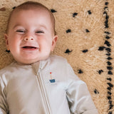 Pima Embroidered Footless Sleeper in Blue Boat