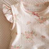 Pointelle Skirt Onesie in Parfait Pink