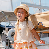 S/S Ruffle Skirt Set in Dolce Vita