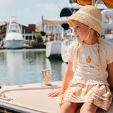 S/S Ruffle Skirt Set in Dolce Vita